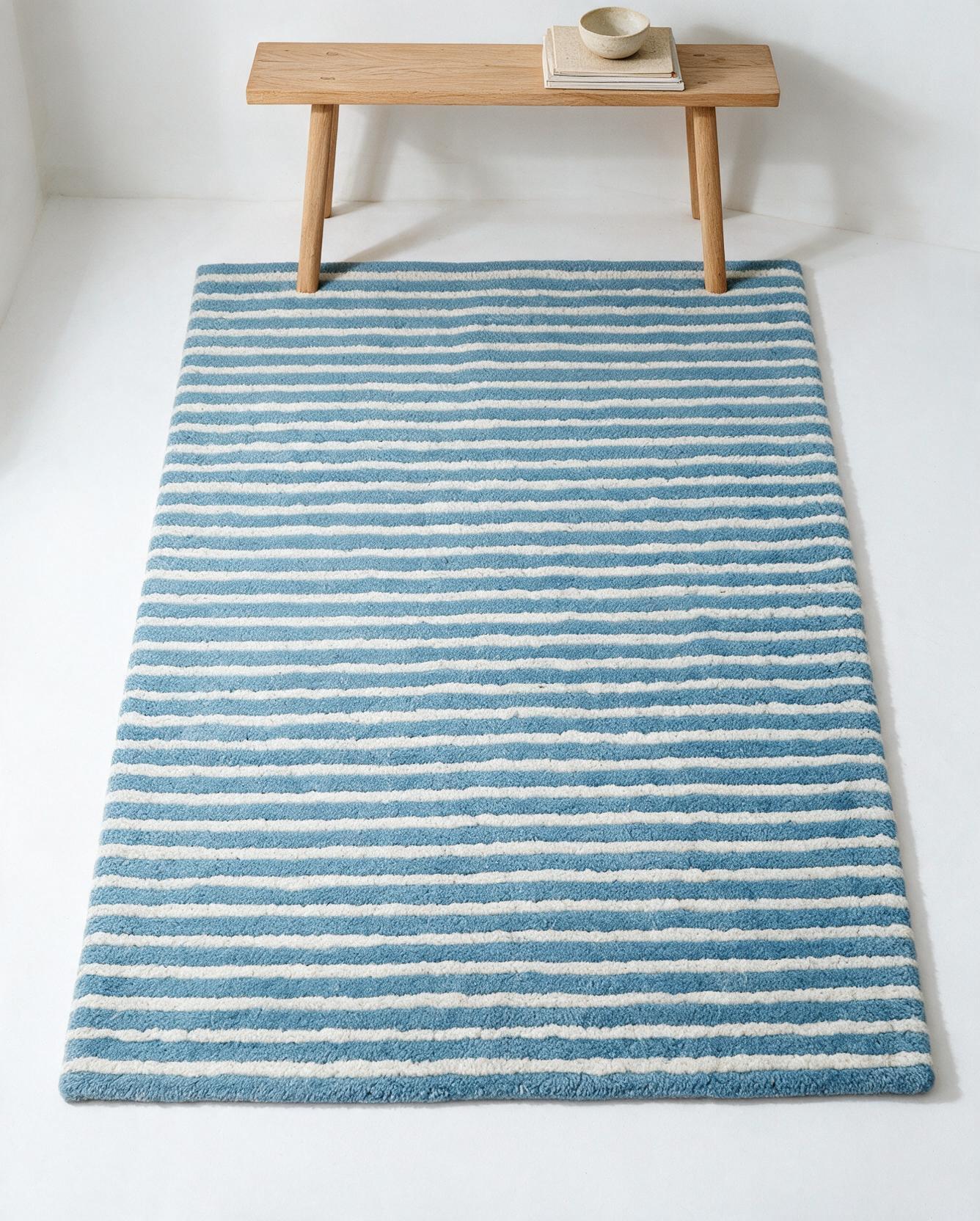 Tufted carpet ATF-2647 in BL colourway styled in a room