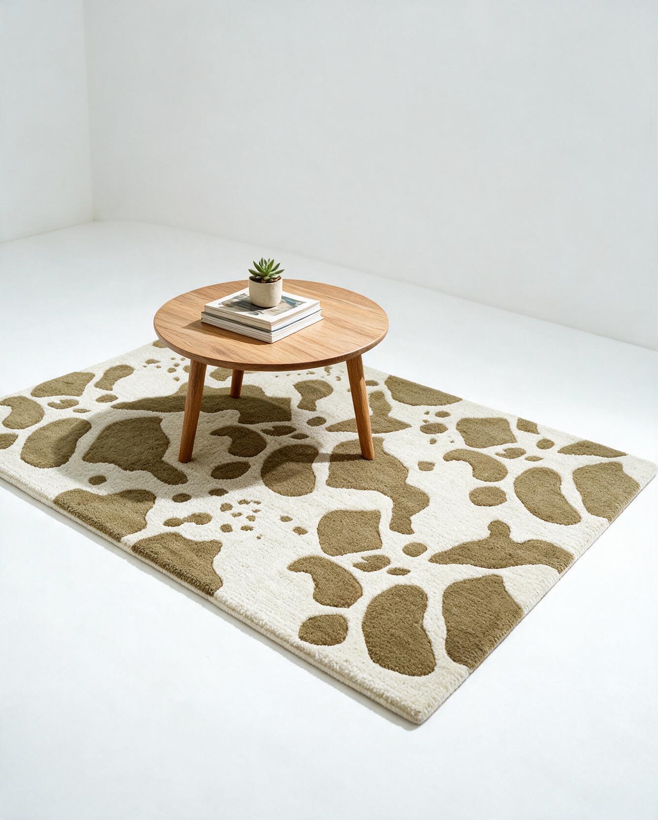 Tufted carpet ATF-2646 styled in a room setting