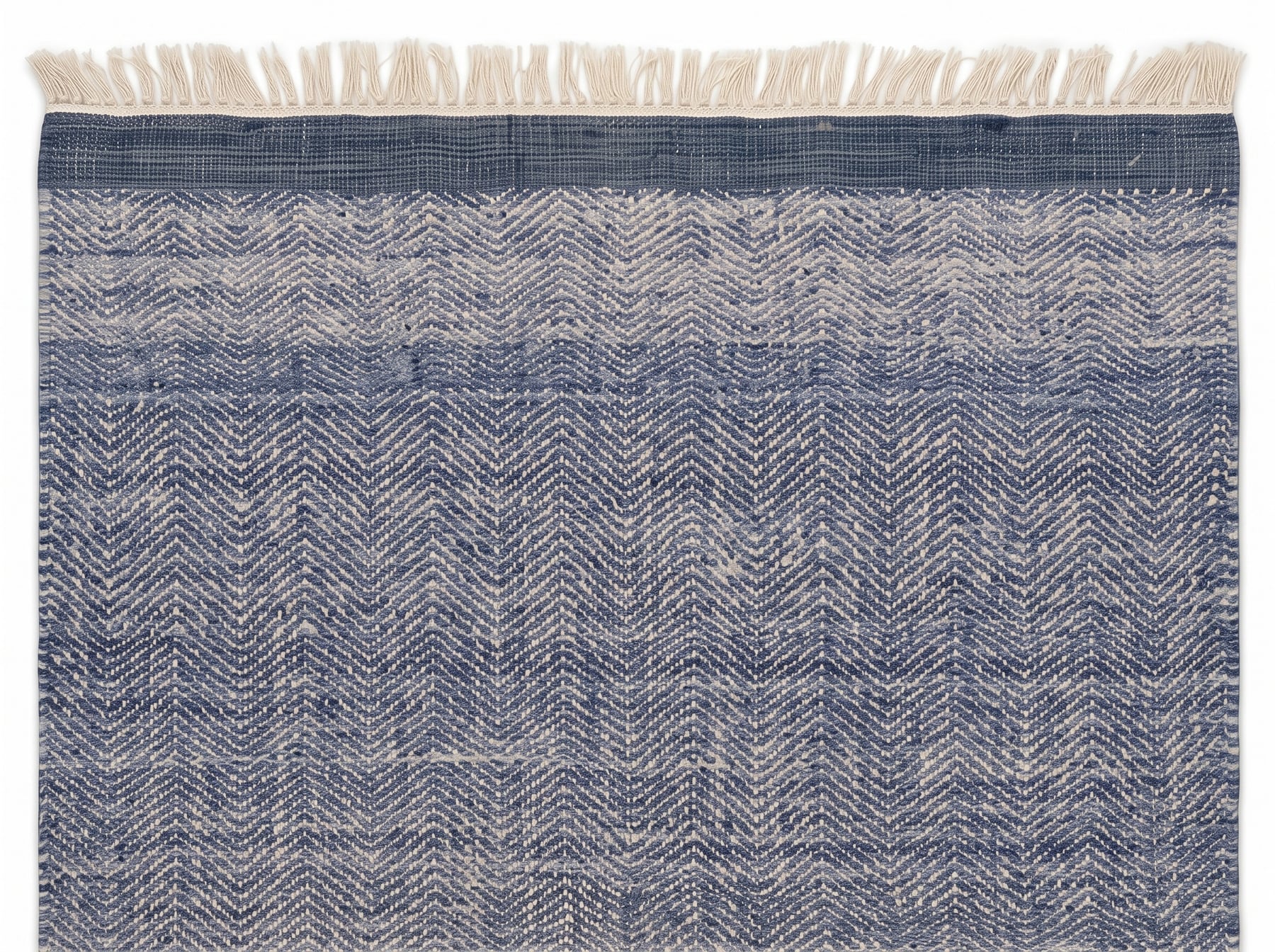 Close-up of Herring Rug D APD2619 D recycled PET yarn rug showing weave texture