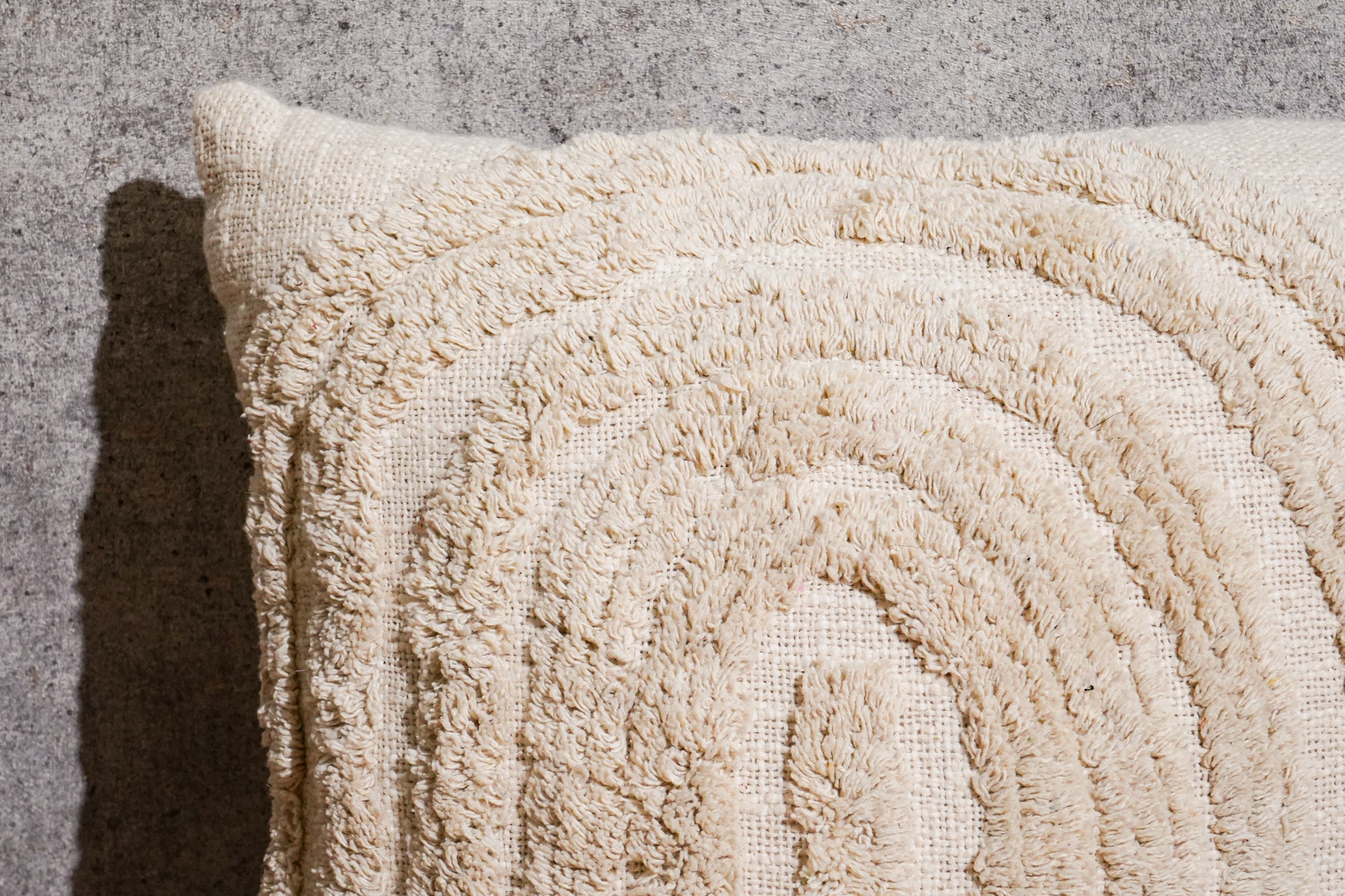 Tufted cushion cover CC-2602 styled on sofa setting