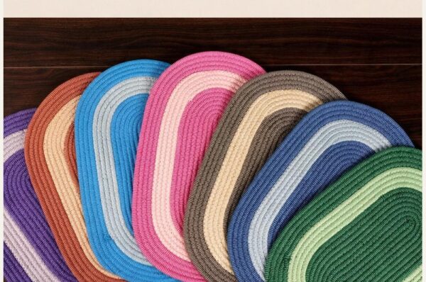 Illustrated cover: Braided Rug Manufacturing: How to Spot a Well-Made Braid. Sheeltex India product styled from the source photograph.